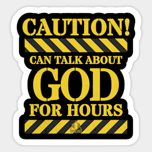 Can Talk About God Sticker